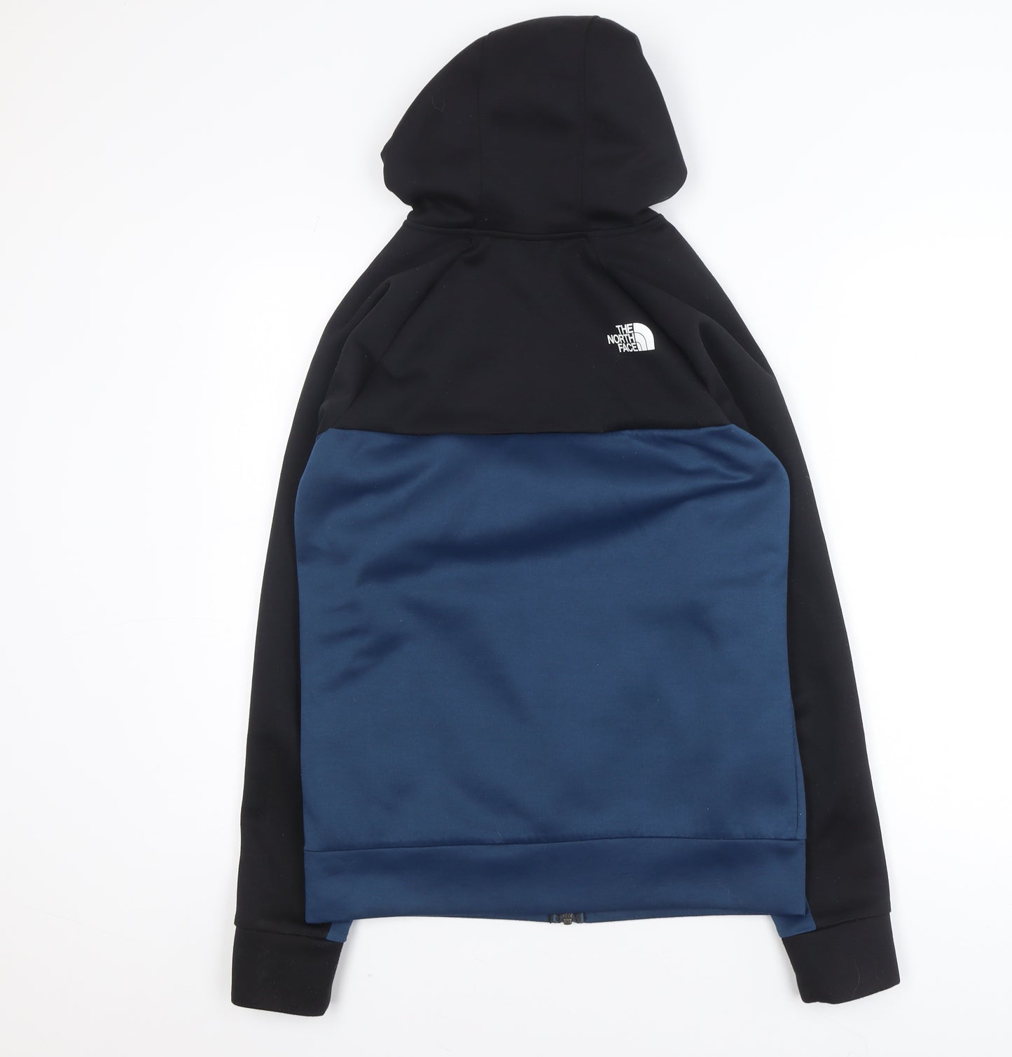 The North Face Mens Blue Softshell Full Zip Hooded Activewear Jacket Size S