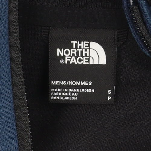 The North Face Mens Blue Softshell Full Zip Hooded Activewear Jacket Size S