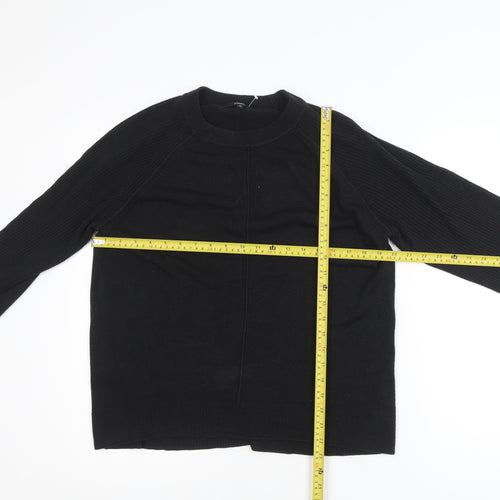 Next Men’s Black Acrylic Crew Neck Knit Jumper Size M
