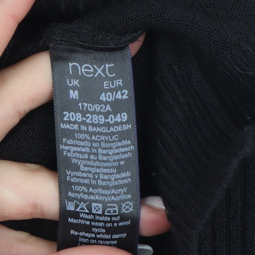 Next Men’s Black Acrylic Crew Neck Knit Jumper Size M