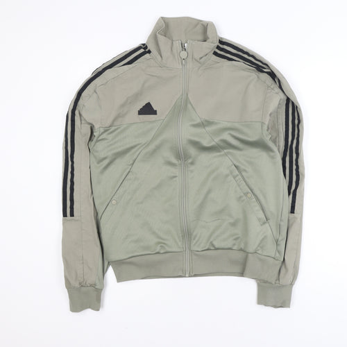 adidas Men's Green Full Zip Sports Jacket Size S Casual Gymwear