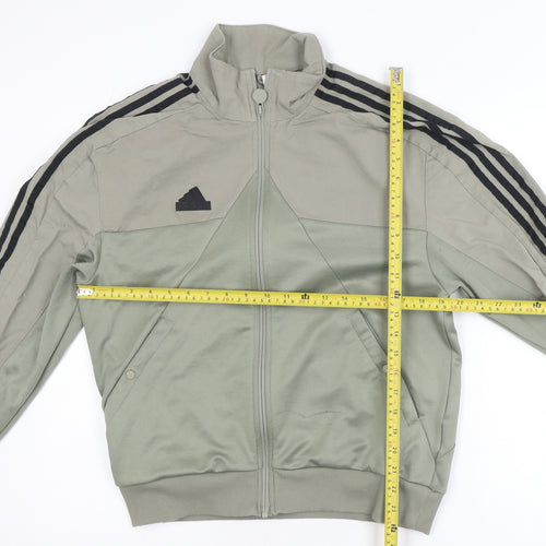 adidas Men's Green Full Zip Sports Jacket Size S Casual Gymwear