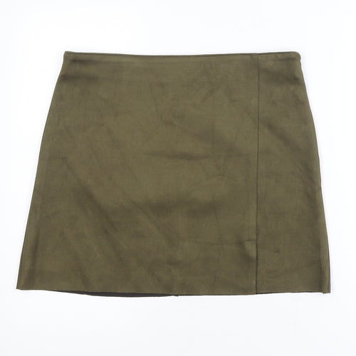 Primark Women’s Green Suede Look Pencil Skirt Size 14