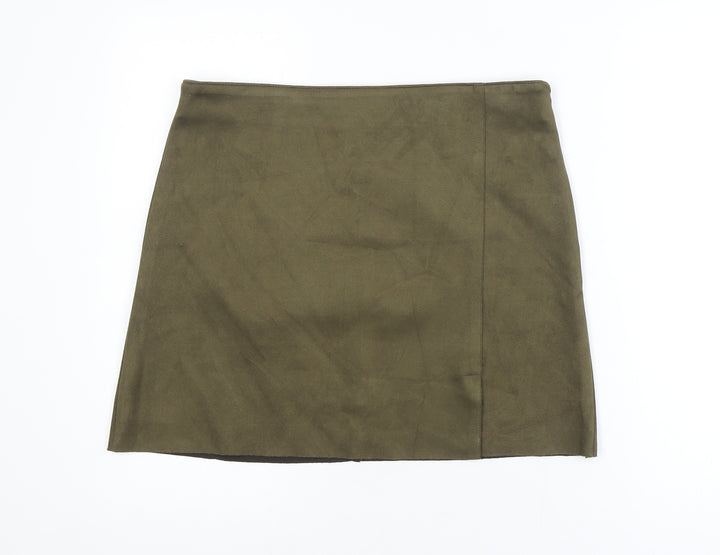 Primark Women’s Green Suede Look Pencil Skirt Size 14