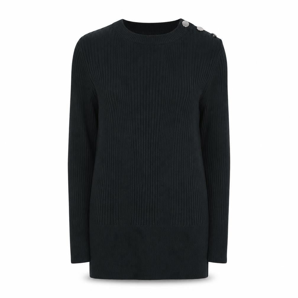 Front view of Red Herring Women's Green, size 16, Crew Neck Long Sleeve Jumper
