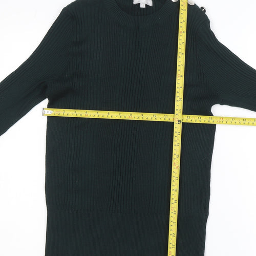 Red Herring Women's Green Size 16 Crew Neck Long Sleeve Jumper