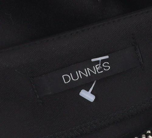 Dunnes Womens Black Size 14 Sheath Beaded Neck Party Dress