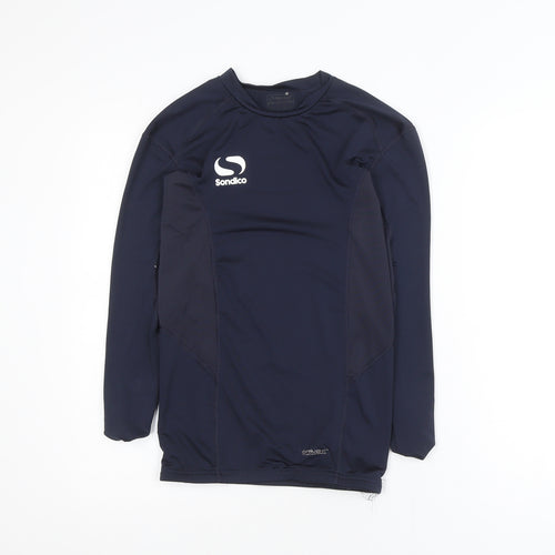 Sondico Men’s Blue Compression Long Sleeve Sports Top XS