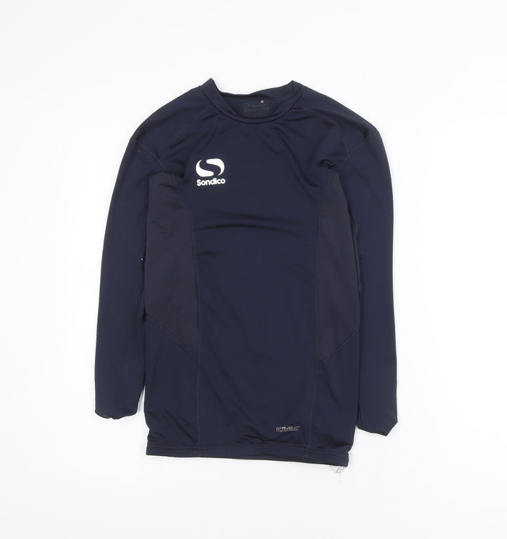 Sondico Men’s Blue Compression Long Sleeve Sports Top XS