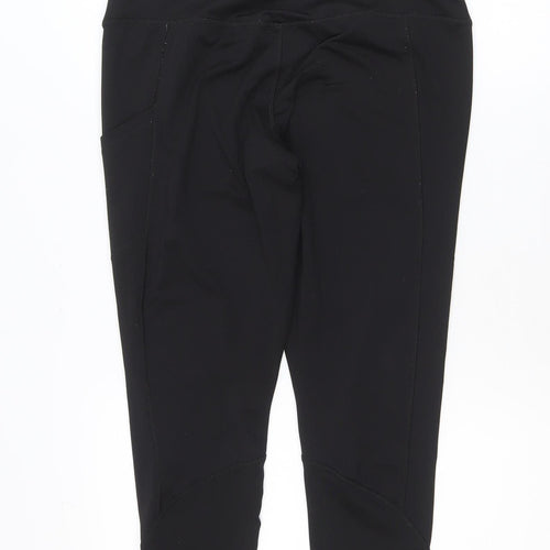 Primark Women’s Black Ankle Workout Leggings Size 12 Stretch Fit