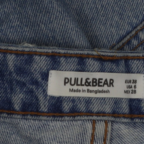Pull&Bear Women's Blue High Rise Straight Jeans Size 10