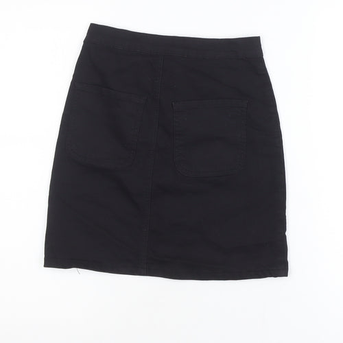 PrettyLittleThing Womens Black Size 6 Straight Denim Mini Skirt