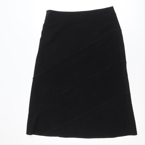 Berkertex Women’s Black A-Line Knee Length Skirt Size 12