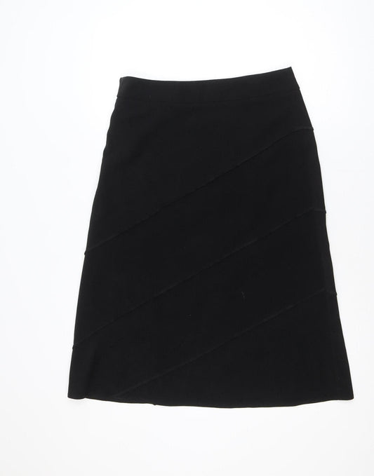 Berkertex Women’s Black A-Line Knee Length Skirt Size 12