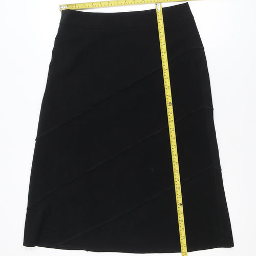 Berkertex Women’s Black A-Line Knee Length Skirt Size 12