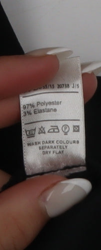 Berkertex Women’s Black A-Line Knee Length Skirt Size 12