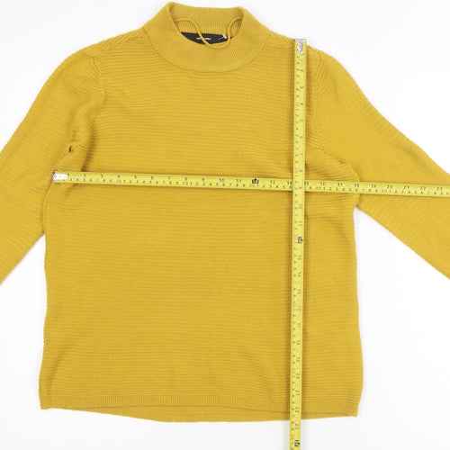 Vero Moda Women Yellow Roll Neck Knit Pullover Jumper Size M