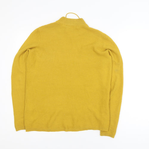 Vero Moda Women Yellow Roll Neck Knit Pullover Jumper Size M