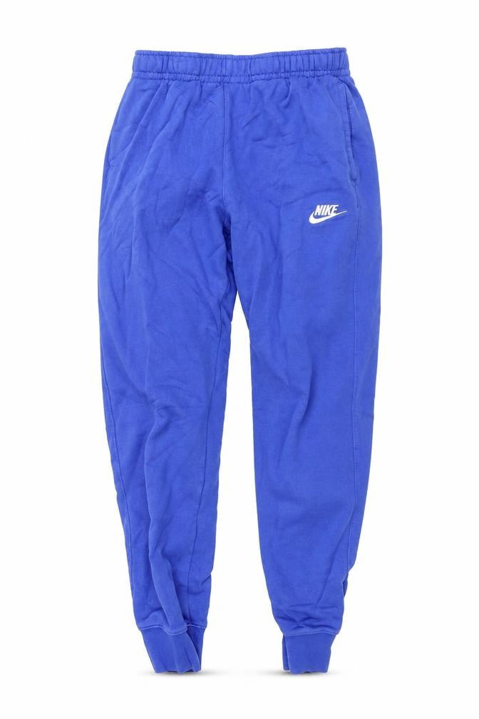 Front view of Nike Men Blue Small Jogger Sweatpants Cotton Blend Drawstring