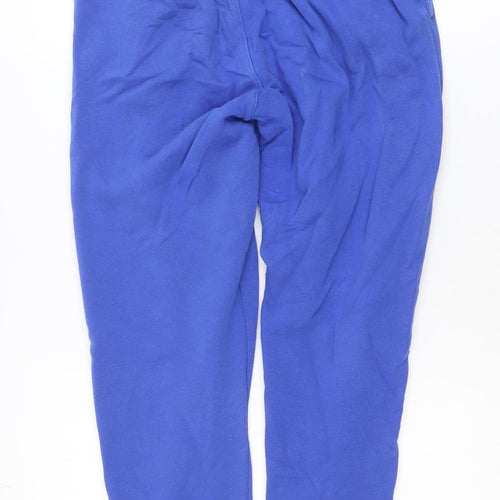 Nike Men Blue Small Jogger Sweatpants Cotton Blend Drawstring