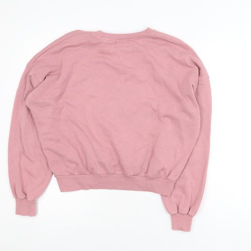 Pull&Bear Women Pink City of Chicago Pullover Sweatshirt S