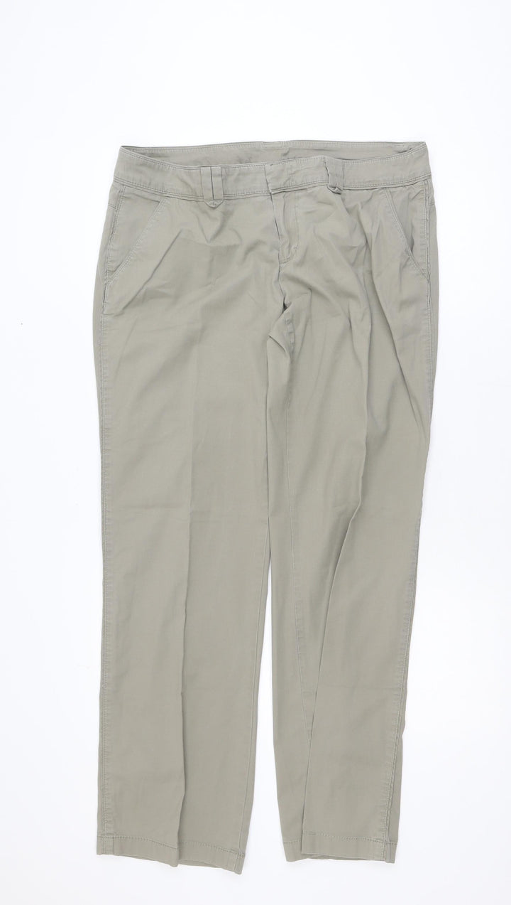 Esprit Men's Beige Chino Trousers L Regular Fit Straight Leg