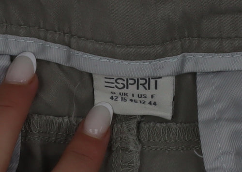 Esprit Men's Beige Chino Trousers L Regular Fit Straight Leg