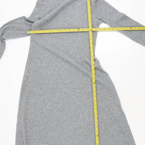 Dunnes Stores Women’s Grey Knit Roll Neck Sweater Dress Size 8
