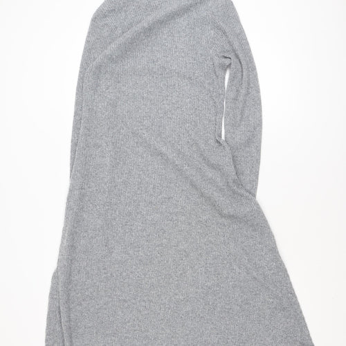 Dunnes Stores Women’s Grey Knit Roll Neck Sweater Dress Size 8