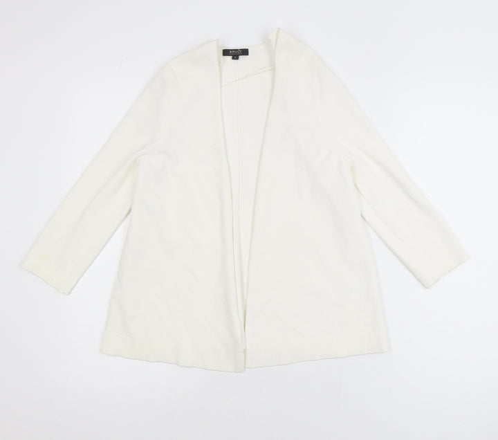 Bruce by Bruce Oldfield Women's Ivory Knit Open Cardigan Size S