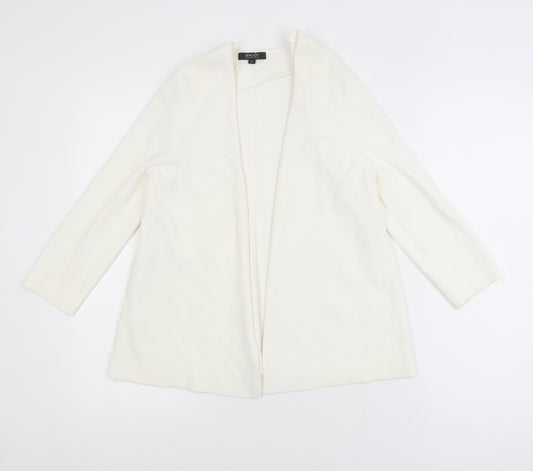 Bruce by Bruce Oldfield Women's Ivory Knit Open Cardigan Size S