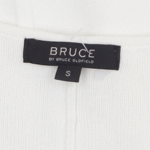 Bruce by Bruce Oldfield Women's Ivory Knit Open Cardigan Size S