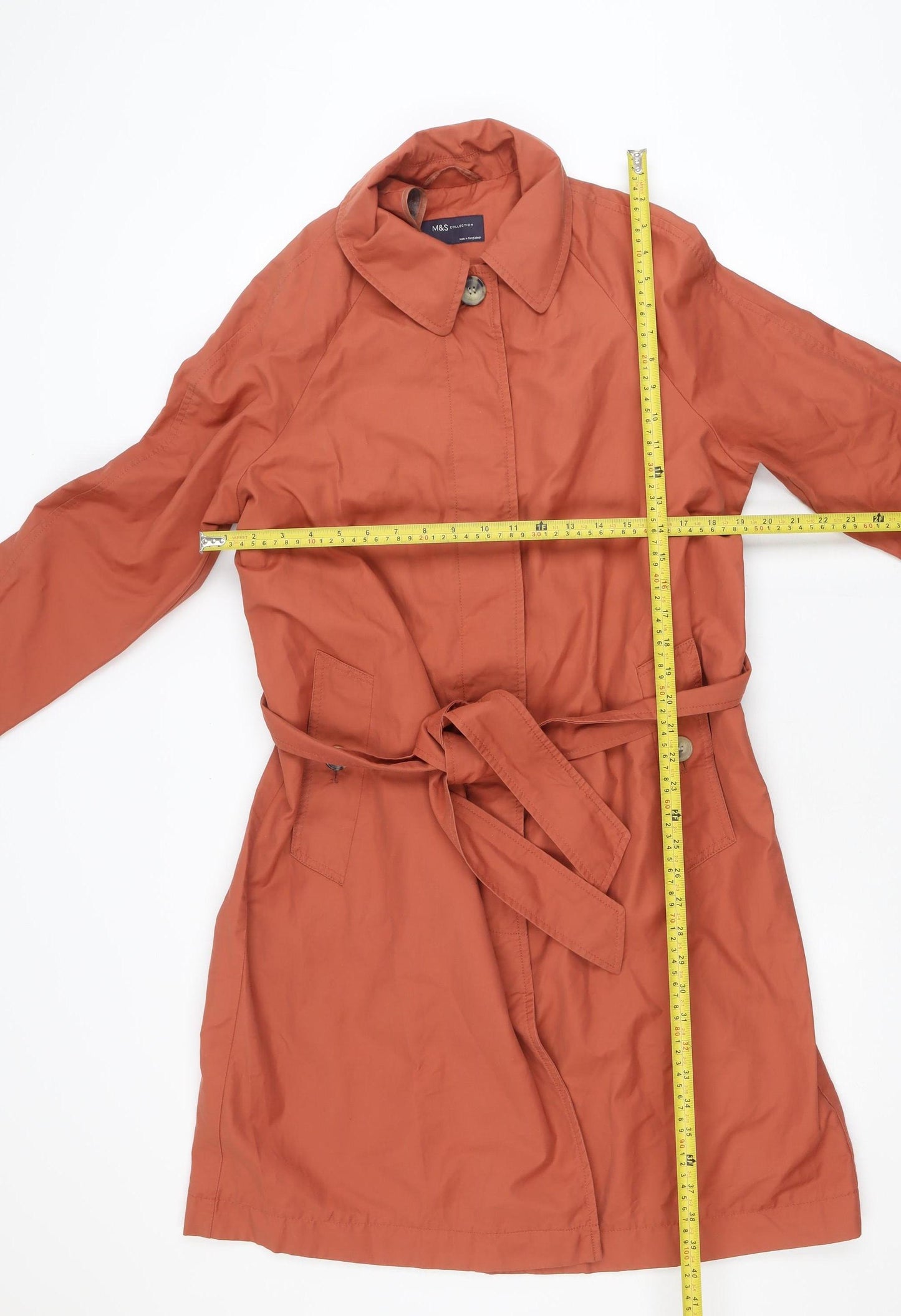 Marks and Spencer Women’s Terracotta Trench Coat Size 14