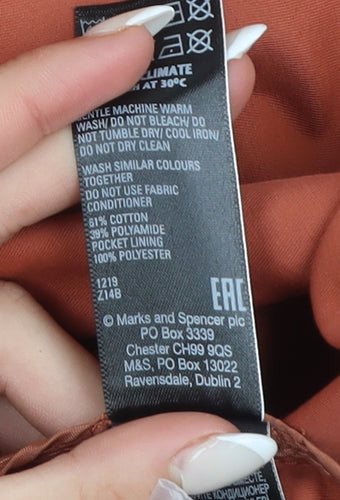 Marks and Spencer Women’s Terracotta Trench Coat Size 14