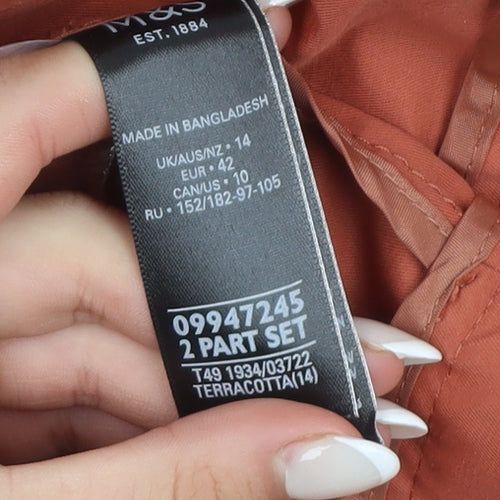 Marks and Spencer Women’s Terracotta Trench Coat Size 14