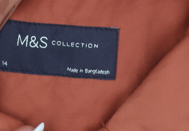 Marks and Spencer Women’s Terracotta Trench Coat Size 14