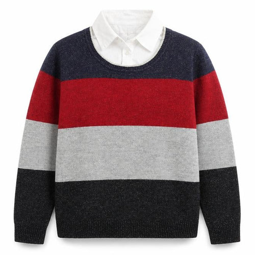 Paco Coastal Women’s Multicoloured Striped Knit Jumper Size 10