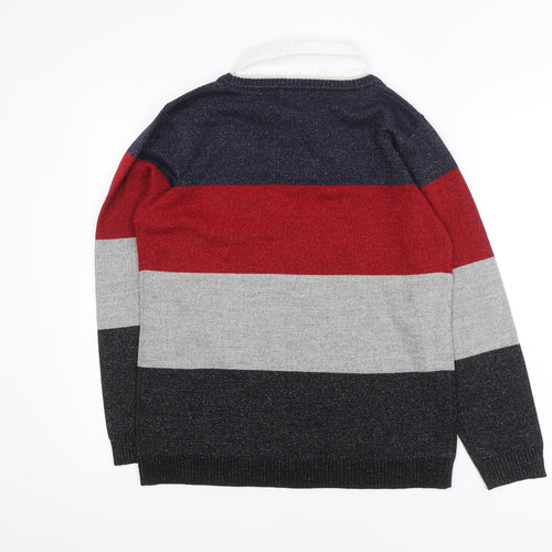 Paco Coastal Women’s Multicoloured Striped Knit Jumper Size 10