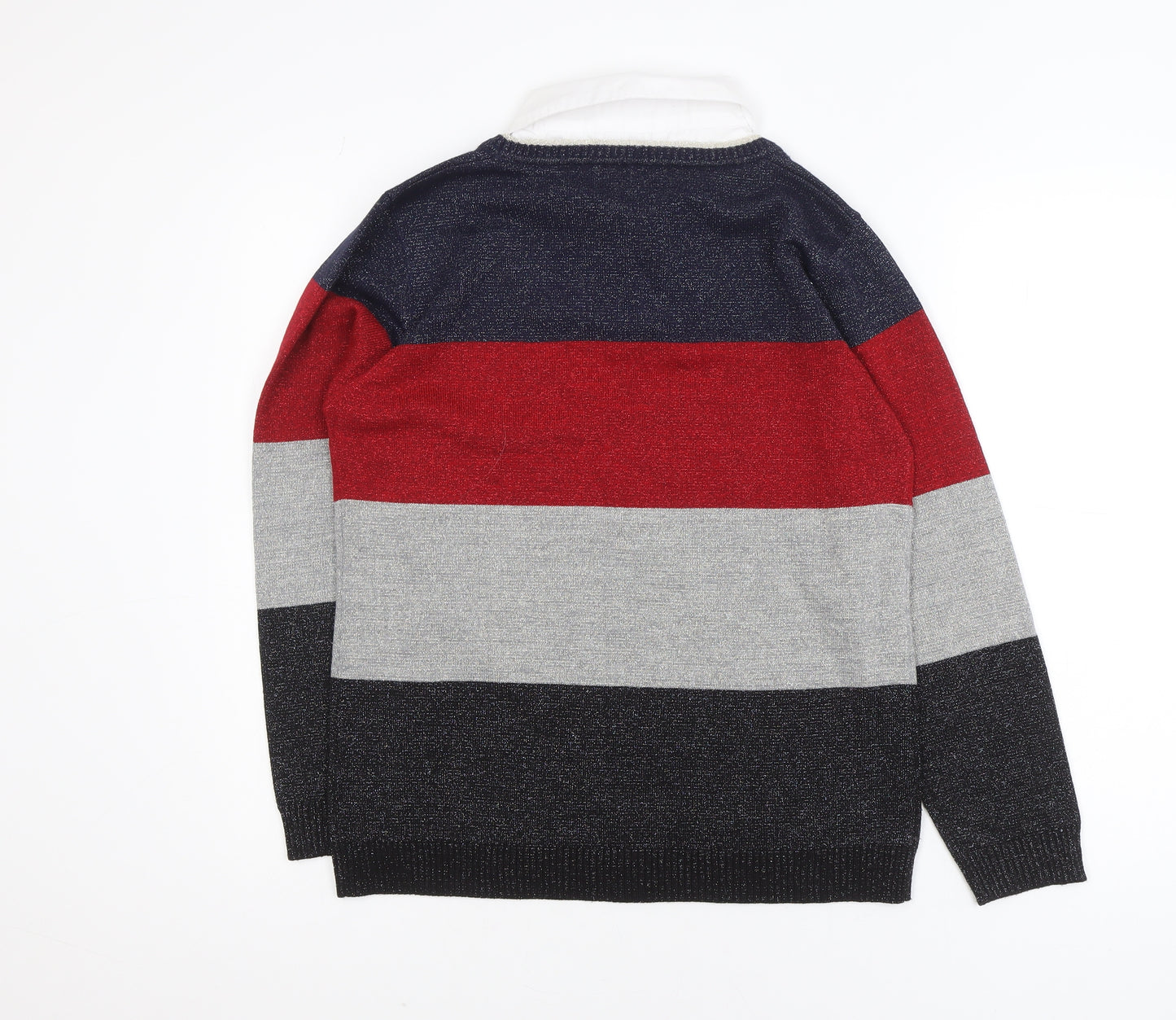 Paco Coastal Women’s Multicoloured Striped Knit Jumper Size 10