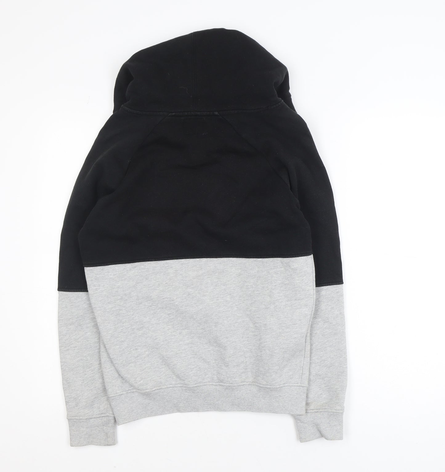 Lee Pipes Men's Black Grey Pullover Hoodie Small Logo Fleece