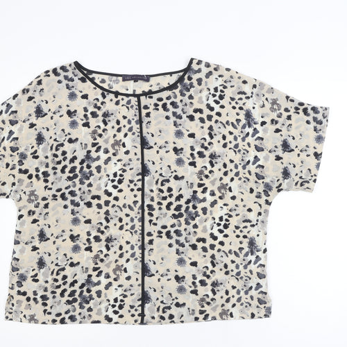 Marks and Spencer Women’s Beige Animal Print Blouse Size 14