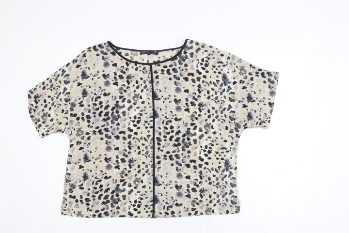 Marks and Spencer Women’s Beige Animal Print Blouse Size 14
