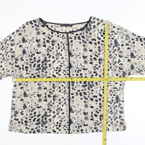 Marks and Spencer Women’s Beige Animal Print Blouse Size 14