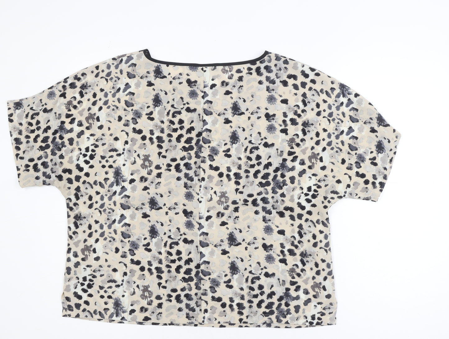 Marks and Spencer Women’s Beige Animal Print Blouse Size 14