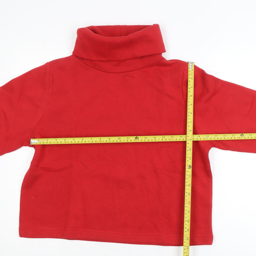 Zara Women Red Roll Neck Pullover Jumper Size 12
