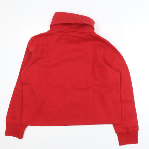 Zara Women Red Roll Neck Pullover Jumper Size 12
