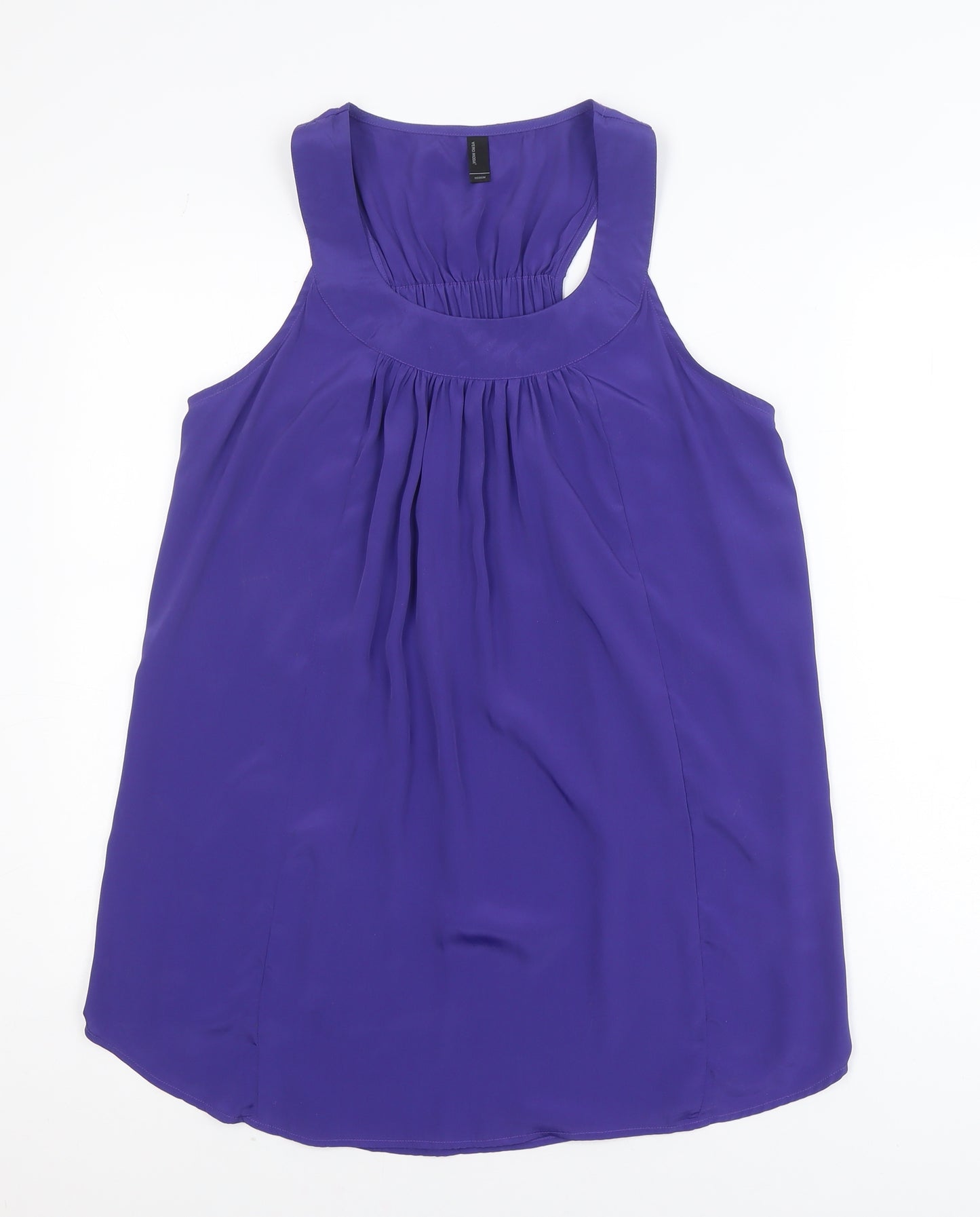 Vero Moda Women Purple Chiffon Sleeveless Tank Top M