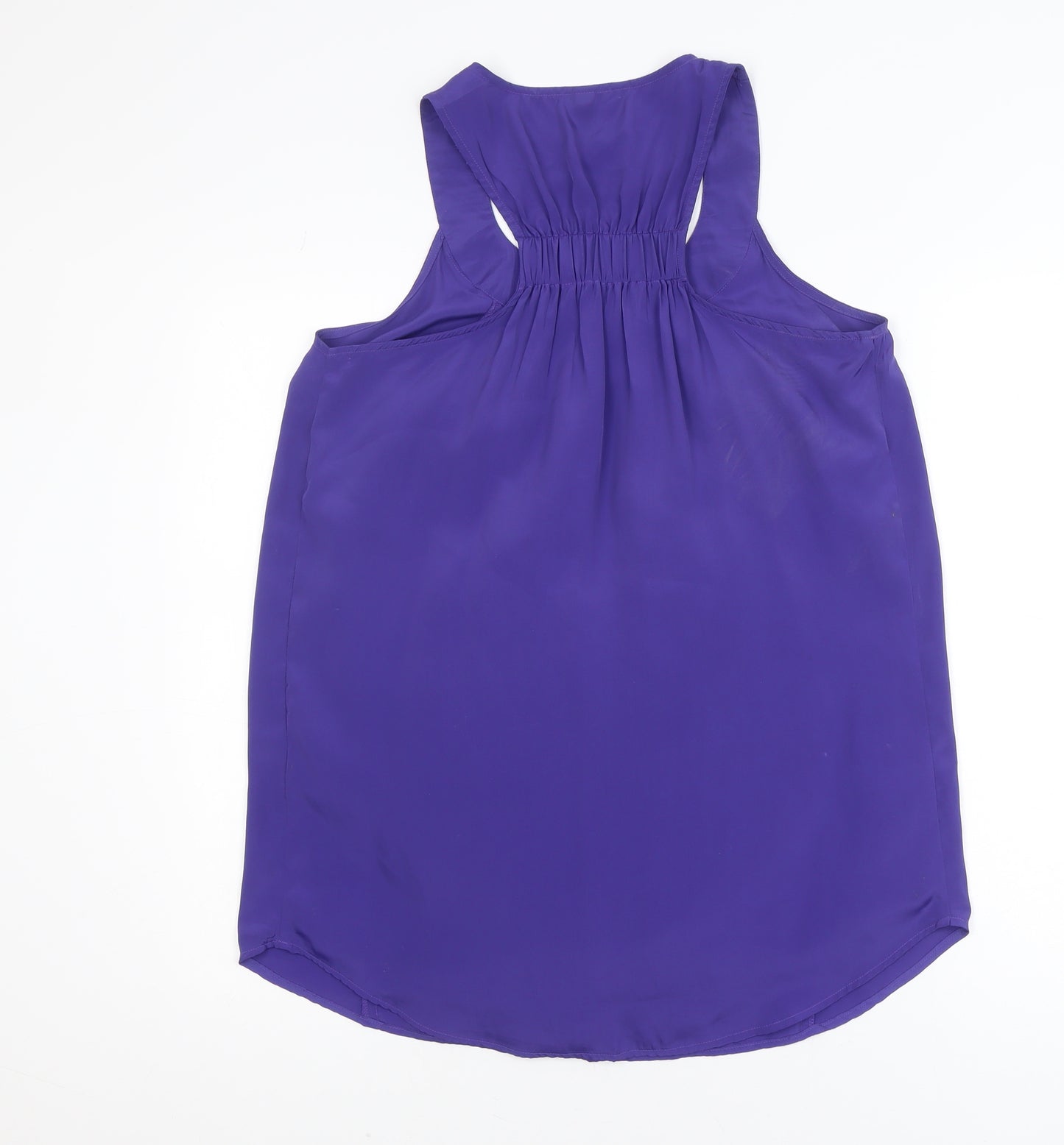 Vero Moda Women Purple Chiffon Sleeveless Tank Top M