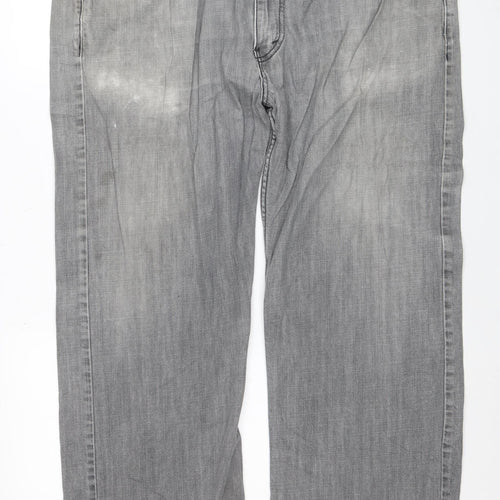 Levi's 569 Men's Grey Straight Fit Denim Jeans 40x32 Regular