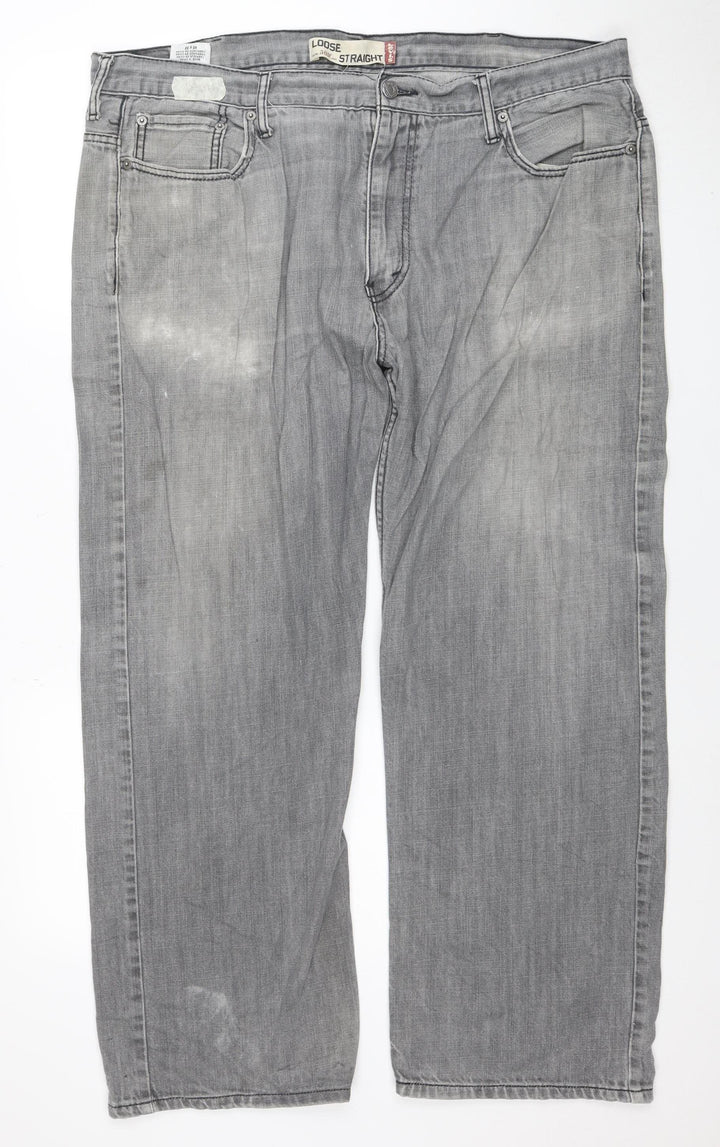 Levi's 569 Men's Grey Straight Fit Denim Jeans 40x32 Regular
